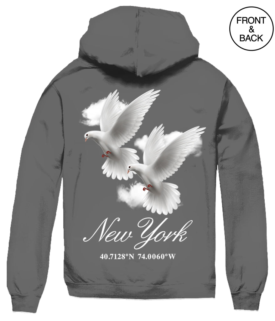 New York Doves S / Charcoal Men’s Hoodies And Sweatshirts