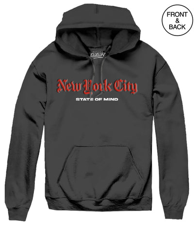 NEW YORK STATE OF MIND HOODIE S / BLACK Men’s Hoodies and Sweatshirts