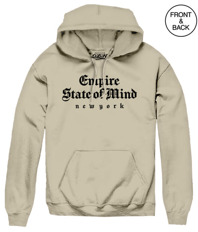 Nyc Empire State Of Mind Hoods S / Sand Mens Hoodies And Sweatshirts