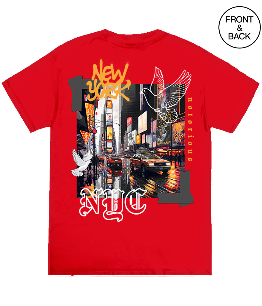 Nyc Notorious Car S / Red Men’s Tee