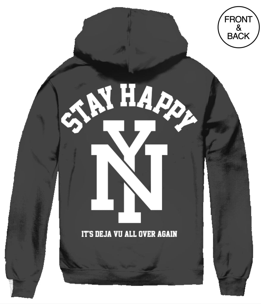 Nyc Stay Happy Hoody S / Black Junior Hoodies