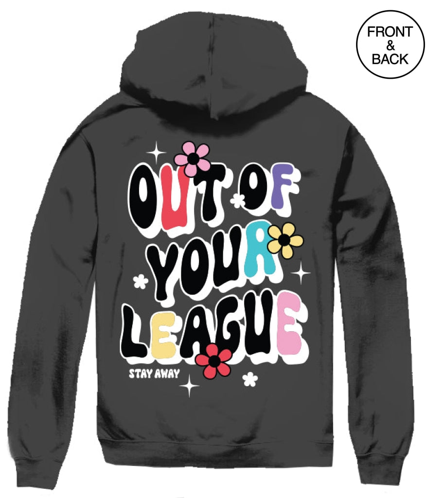 Out Of Your League Puff Hoodie S / Black Junior Hoodies