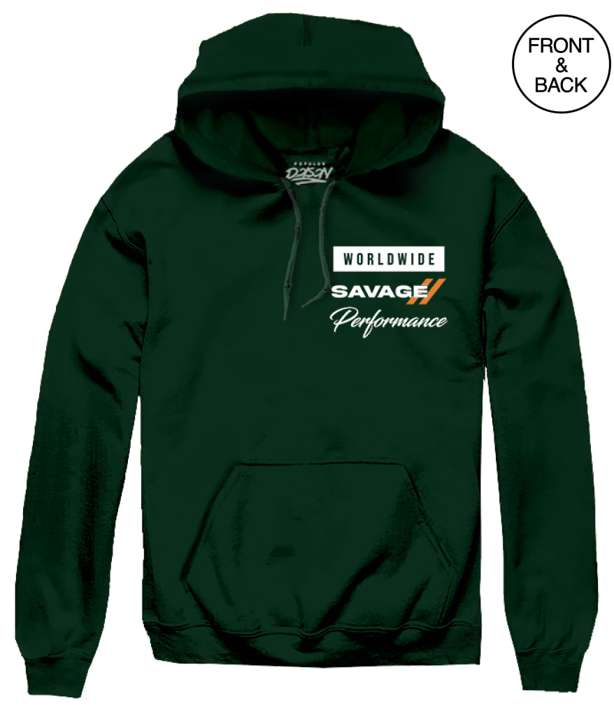 Performance Car Hoodie S / Dark Green Men’s Hoodies And Sweatshirts