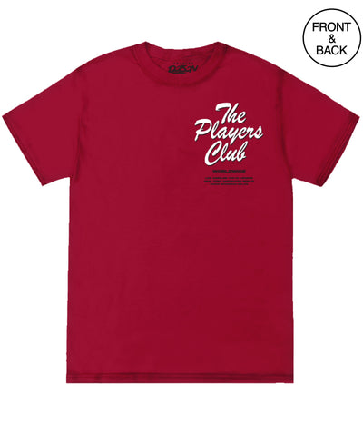 Players Club Rose Fb Tee S / Cardinal Mens Tee