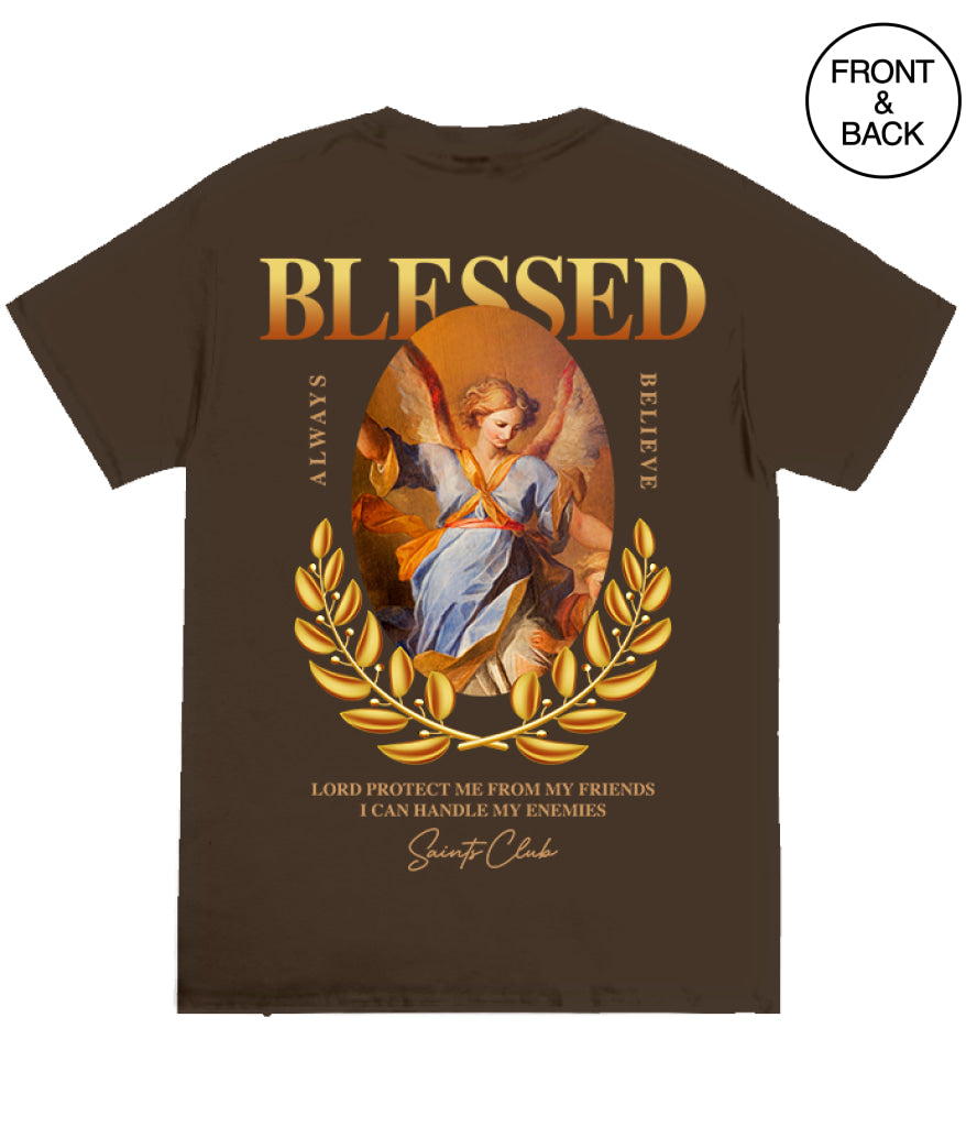 Protect From Friends Angel S / Brown Men’s Tee