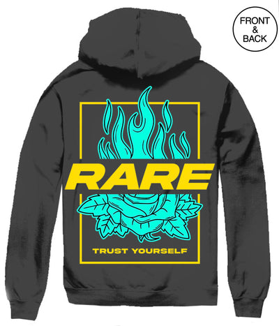 Rare Flame Rose Hoodies Mens Hoodies And Sweatshirts