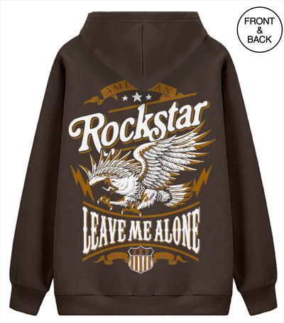 Rockstar Eagle Leave Me Alone Junior Hoodies