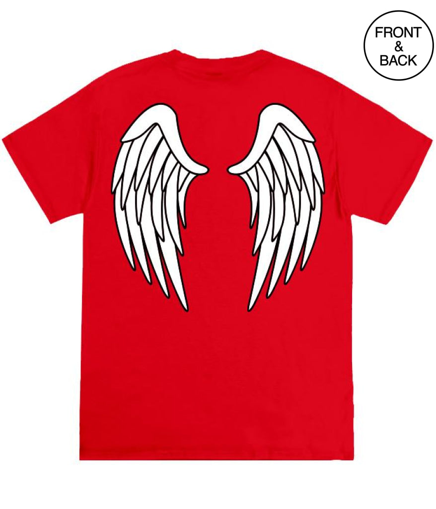 Saint Sinner Wing S / Red Girls Tee