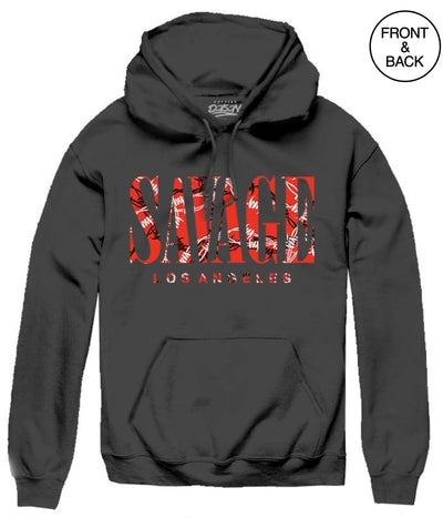 Savage Barbed Rose Hoodie S / Black Mens Hoodies And Sweatshirts