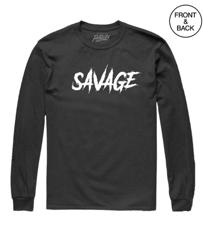 Savage Bite Long Sleeve Tee S / Black