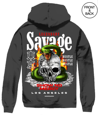 Savage Snake Skull Hoodie Mens Hoodies And Sweatshirts