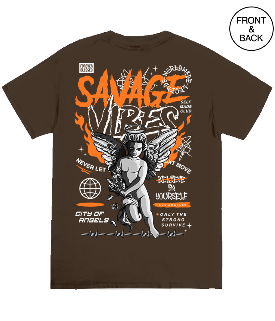 Savage Vibes Statue S / Brown Men’s Tee