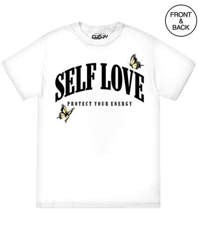 Slef Love Protect Your Energy S / White Girls Tee