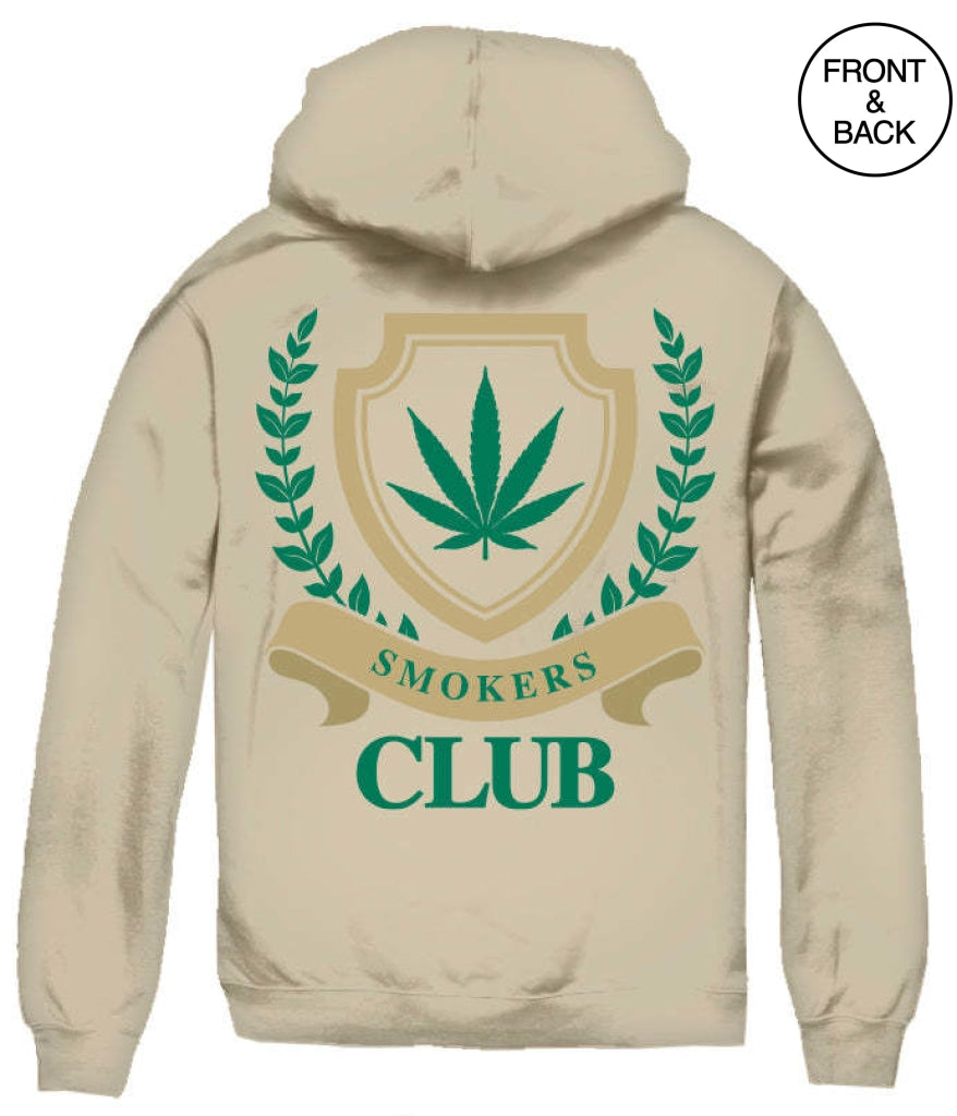 Smokers Club S / Sand Mens Hoodies And Sweatshirts