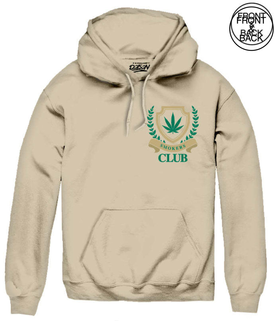 Smokers Club S / Sand Mens Hoodies And Sweatshirts