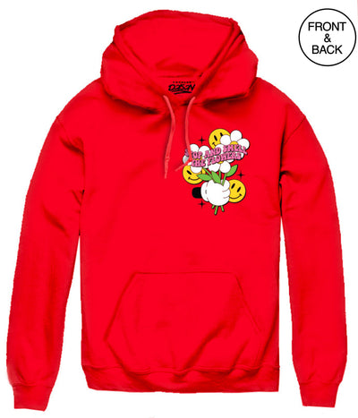 Stop&smell The Flowers Hoodie S / Red Mens Hoodies And Sweatshirts