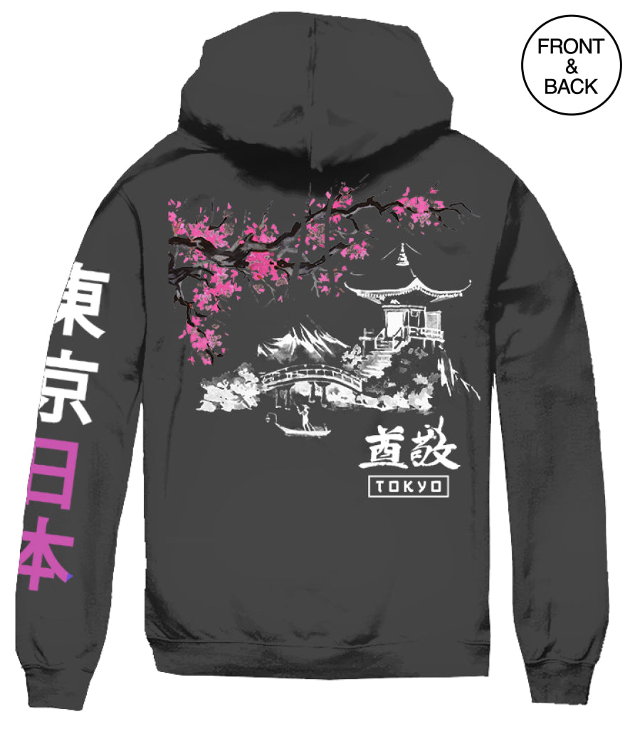 TEMPLE CHERRY BLOSSOM HOODIE Men’s Hoodies and Sweatshirts