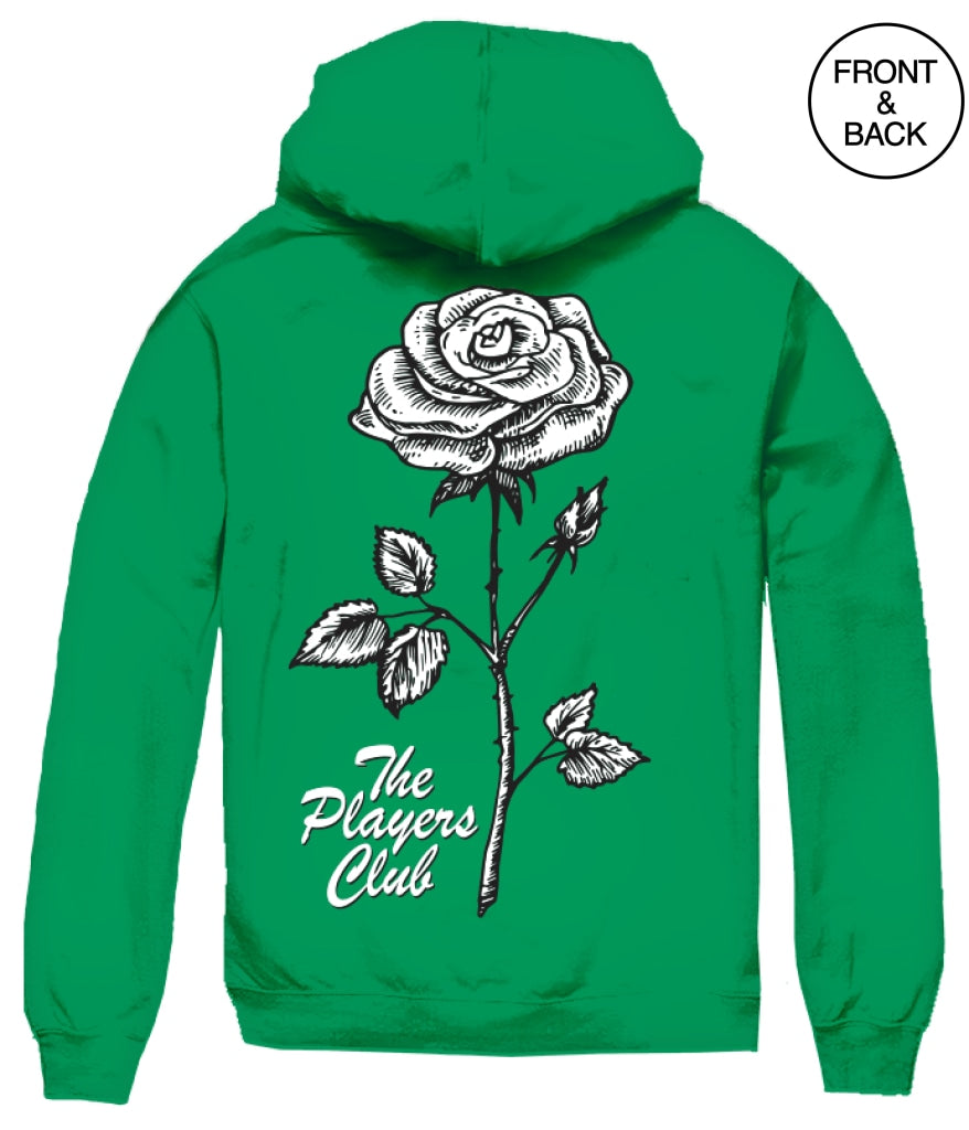 The Players Club Rose S / Kelly Green Mens Hoodies And Sweatshirts