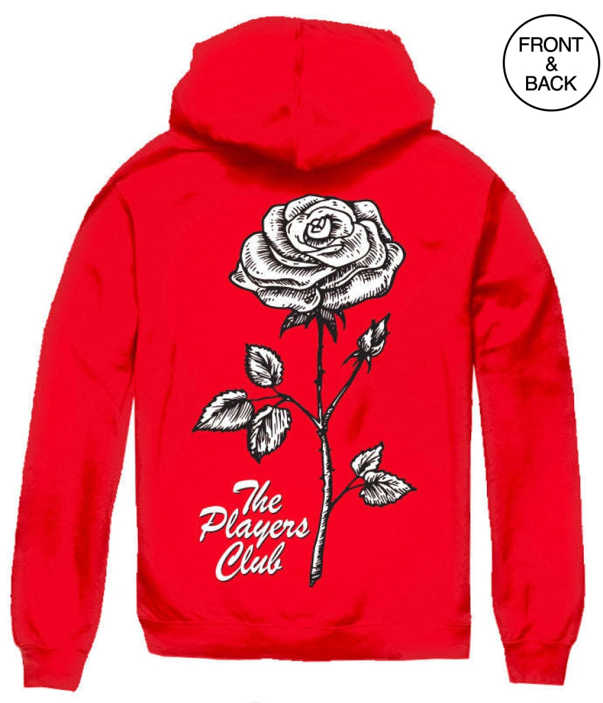 The Players Club Rose S / Red Mens Hoodies And Sweatshirts