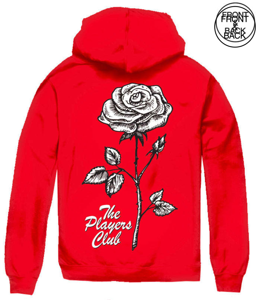 The Players Club Rose S / Red Mens Hoodies And Sweatshirts