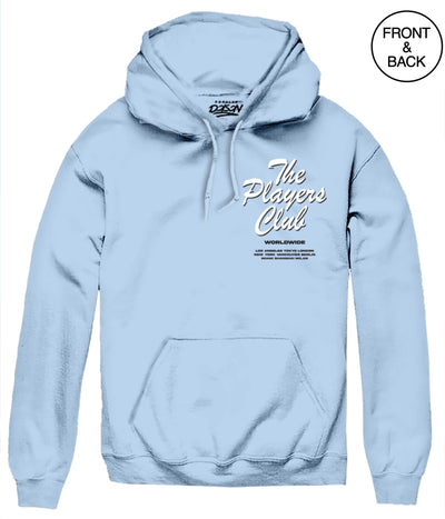 The Players Club Rose S / Light Blue Mens Hoodies And Sweatshirts