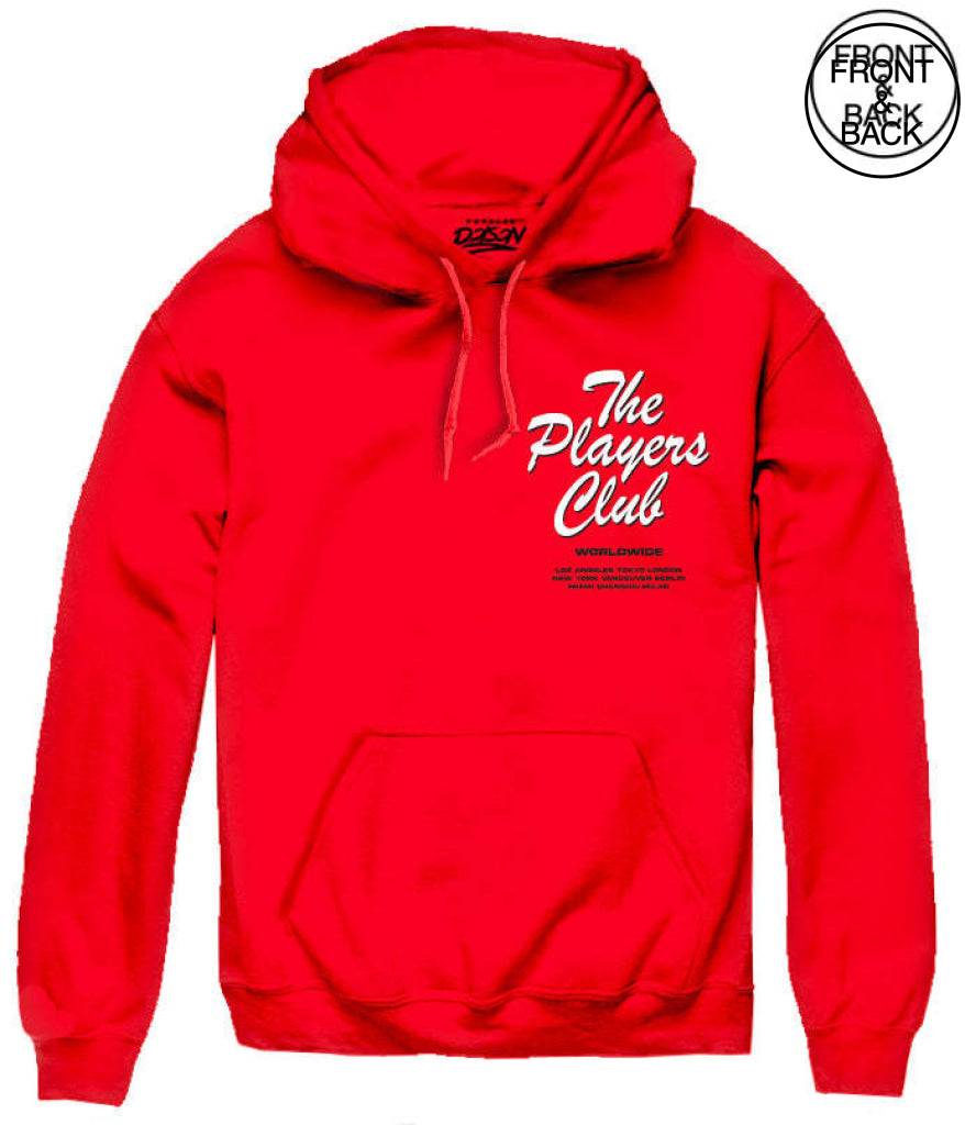 The Players Club Rose S / Red Mens Hoodies And Sweatshirts