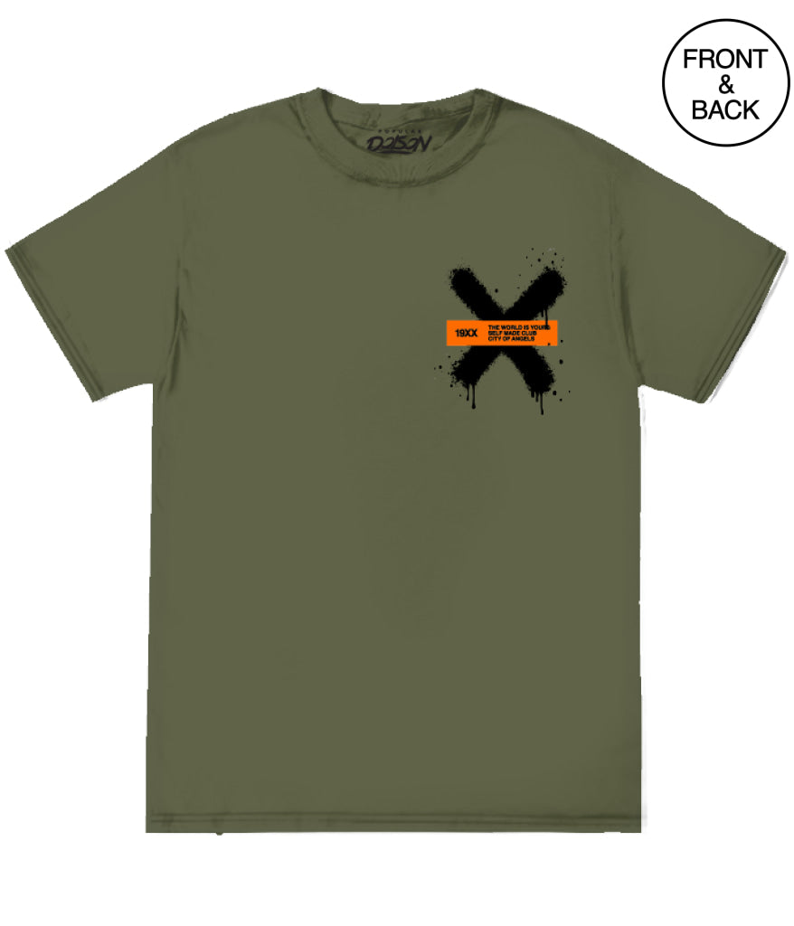 THE WORLD IS YOURS GRAFFITI TEE S / MILITARY GREEN Men’s Tee