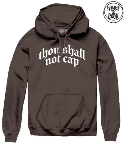 Though Shall Not Cap S / Dark Brown Mens Hoodies And Sweatshirts