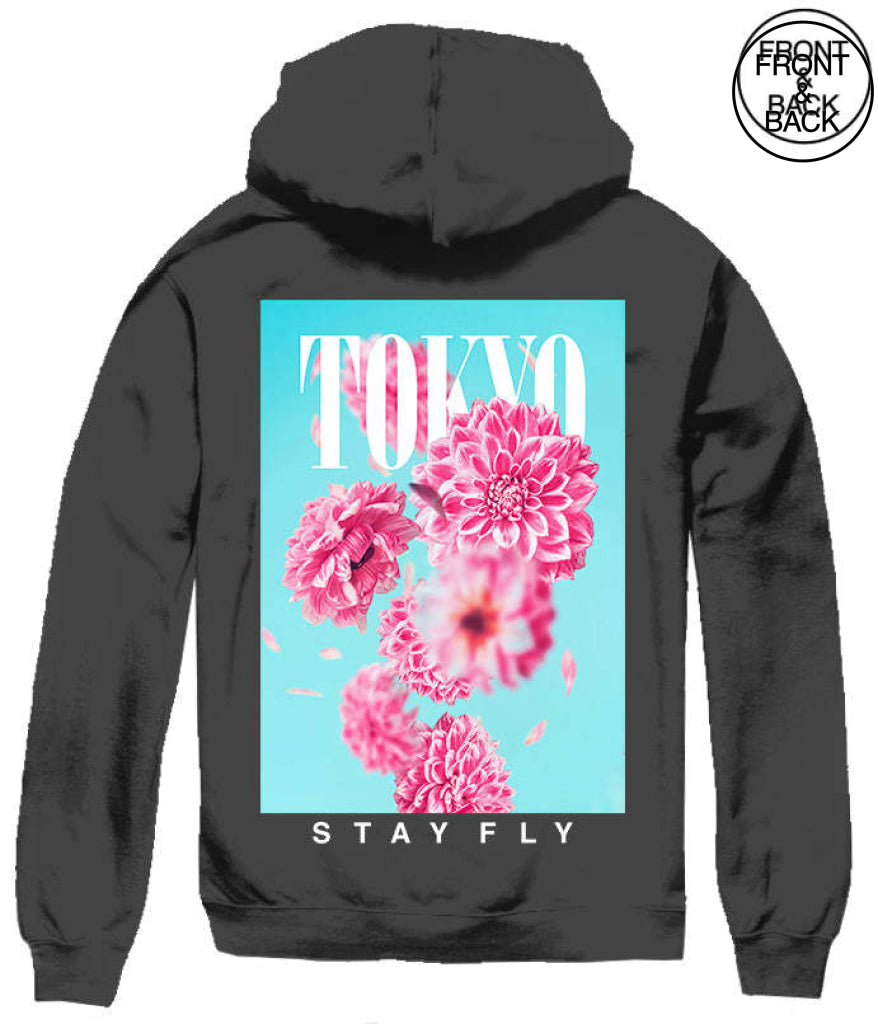 Tokyo Cherry Blssom Box Hoodie Mens Hoodies And Sweatshirts