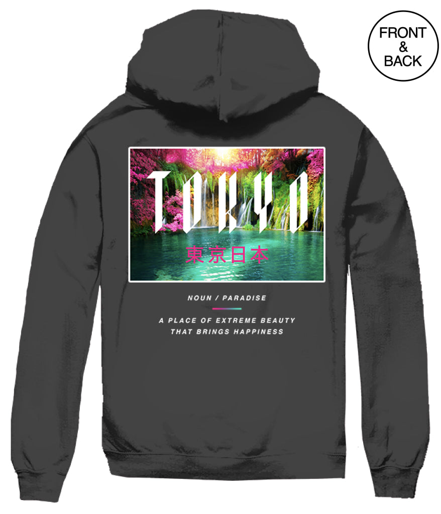 Tokyo Paradise Hoodie S / Black Mens Hoodies And Sweatshirts