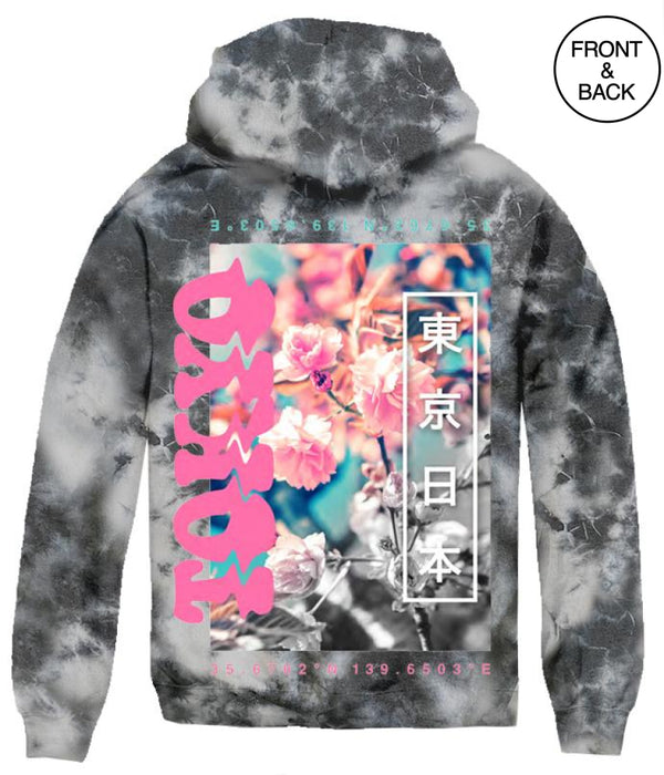 TOKYO PHOTO REAL FB TIE DYE HOODIE - Popular Poison