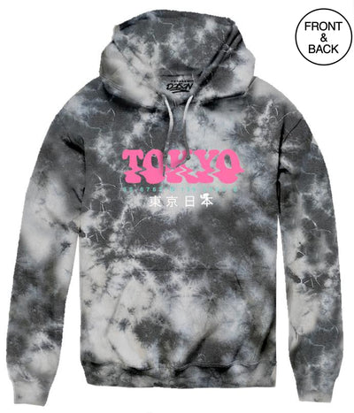 Tokyo Photo Real Fb Tie Dye Hoodie S / Purple Tie Dye Mens Hoodies And Sweatshirts