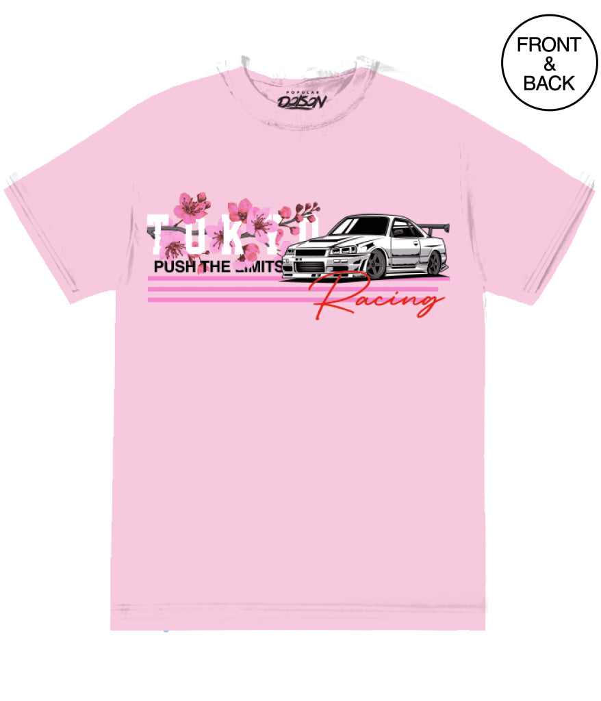 TOKYO RACING CEHRRY BLOSSOM - S / LIGHT PINK - Men’s Tee