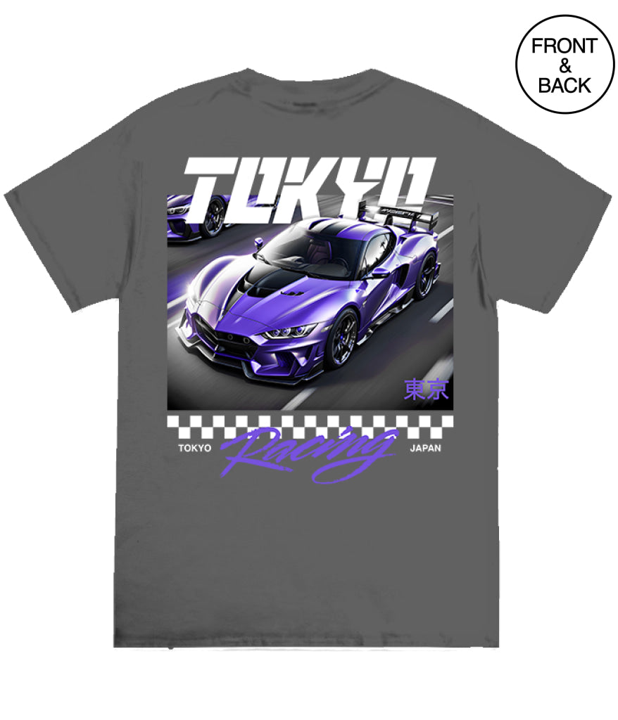 TOKYO RACING TEE S / CHARCOAL Men’s Tee