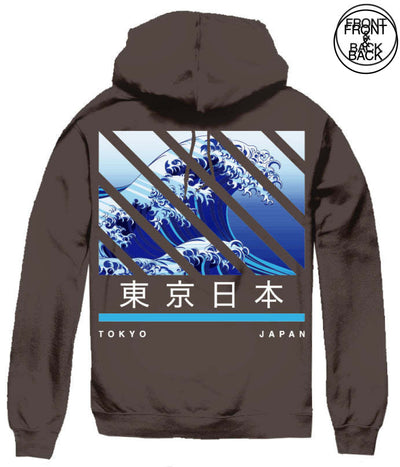 Tokyo Wave Hoodie Mens Hoodies And Sweatshirts