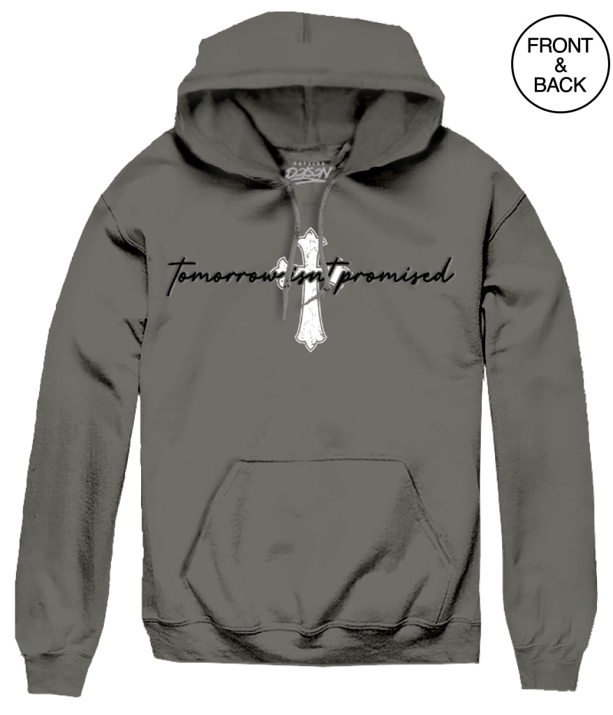 TOMORROW ANGEL HOODIE S / CHARCOAL Men’s Hoodies and Sweatshirts