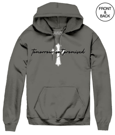 TOMORROW ANGEL HOODIE S / CHARCOAL Men’s Hoodies and Sweatshirts
