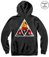 Triangle Rose Flame Hoodie Mens Hoodies And Sweatshirts