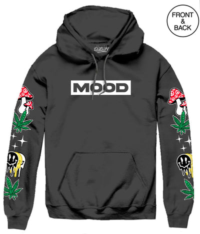 Trippy Mood Hoodie S / Black Mens Hoodies And Sweatshirts