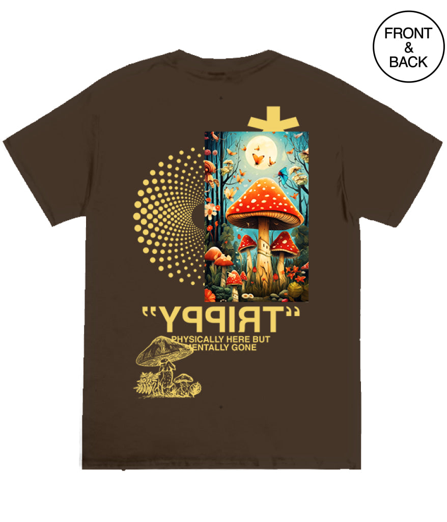 Trippy Mushroom S / Brown Men’s Tee