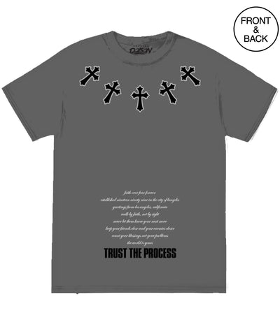 TRUST THE PROCESS ANGEL TEE - S / DARK GREY - Men’s Tee