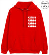 Vibes Wavy Repeat S / Red Junior Hoodies