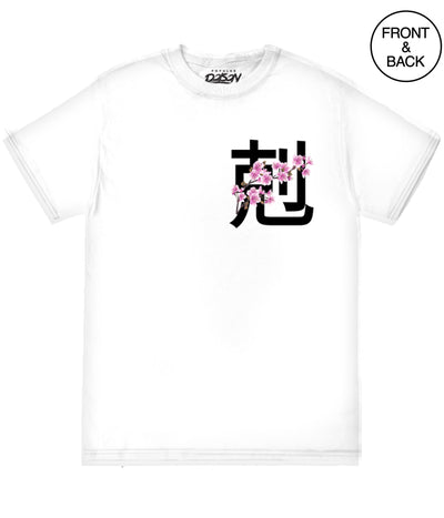 VICTORY CHERRY BLOSSOM KANJI TEE 2X / WHITE Men’s Tee