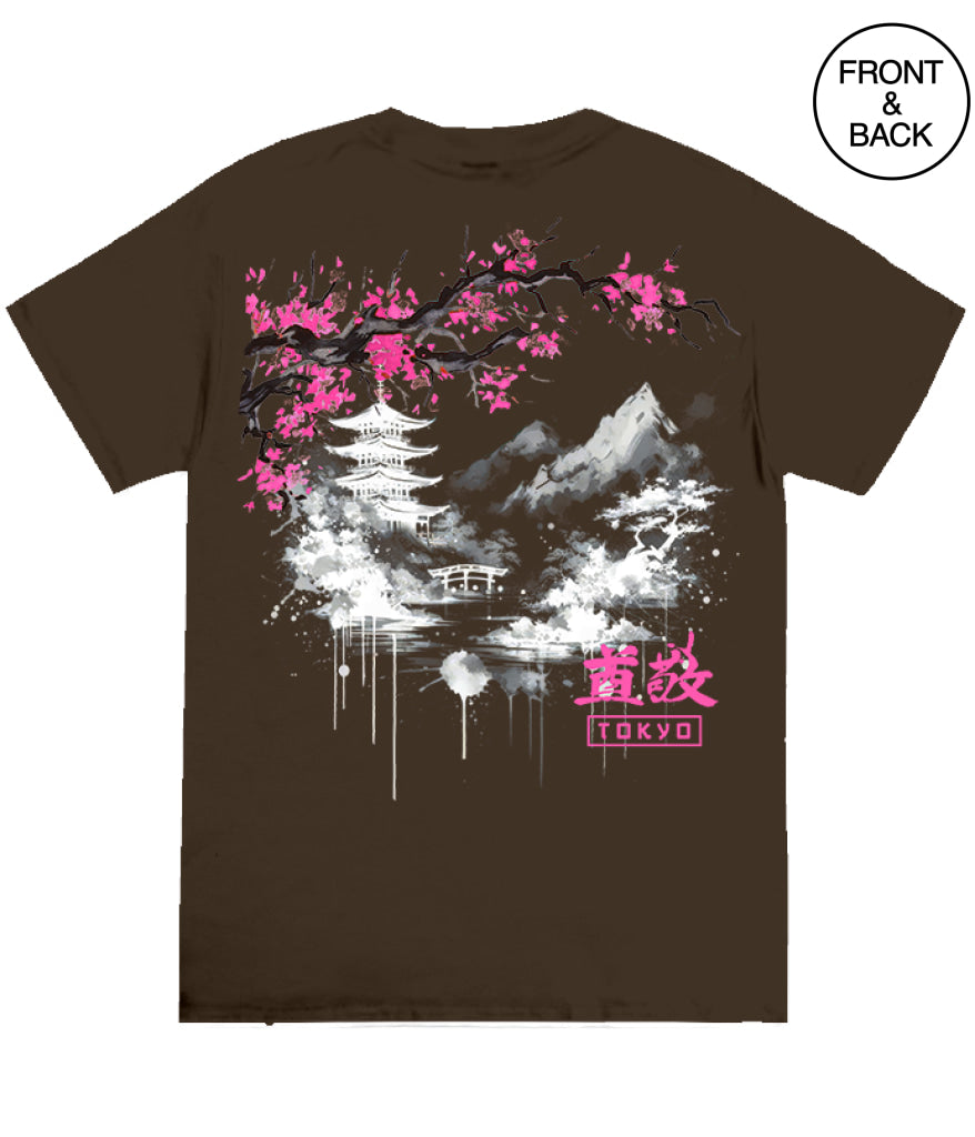 WATER PAINT CHERRY BLOSSOM TEE - Men’s Tee