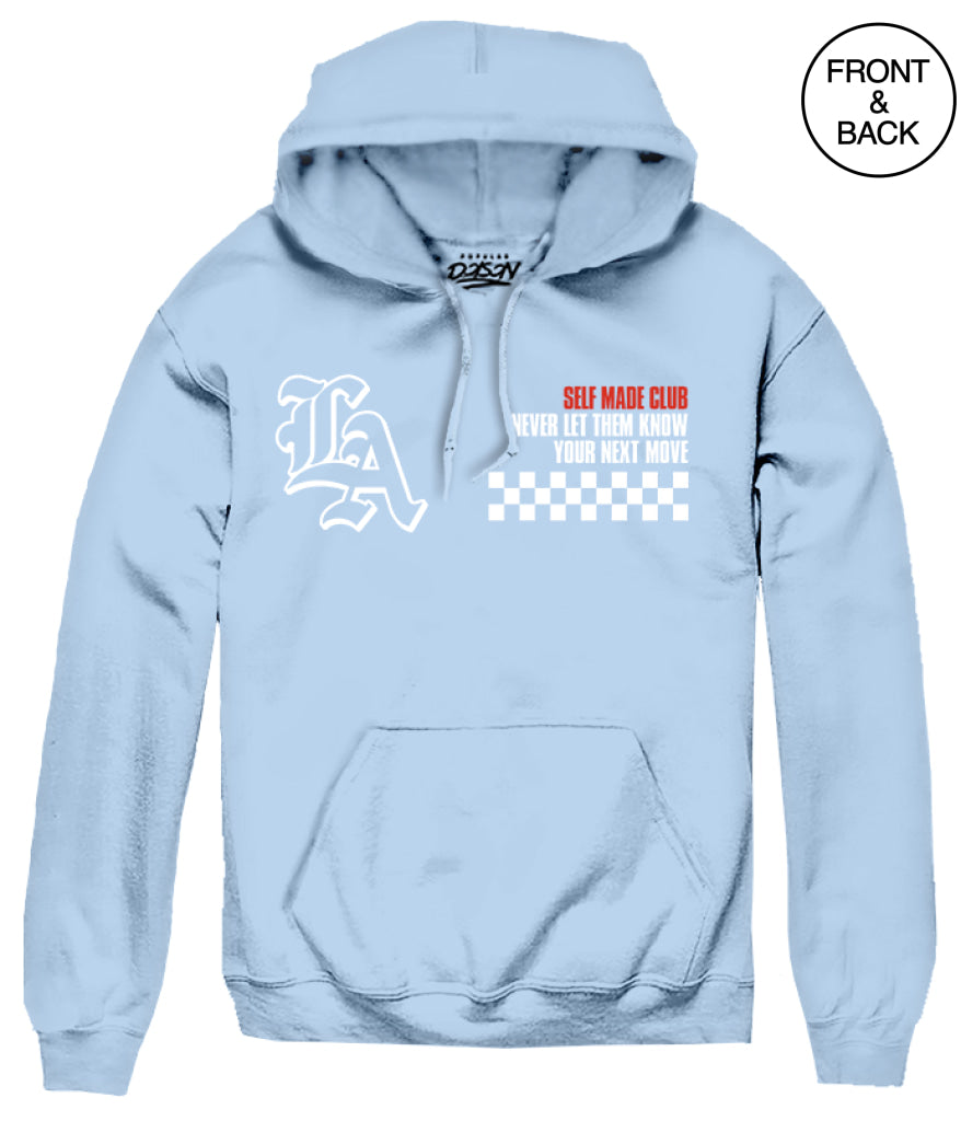 West Coast Legend Car Hoods S / Light Blue Mens Hoodies And Sweatshirts