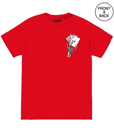 WINNING HAND TEE - S / RED - Men’s Tee