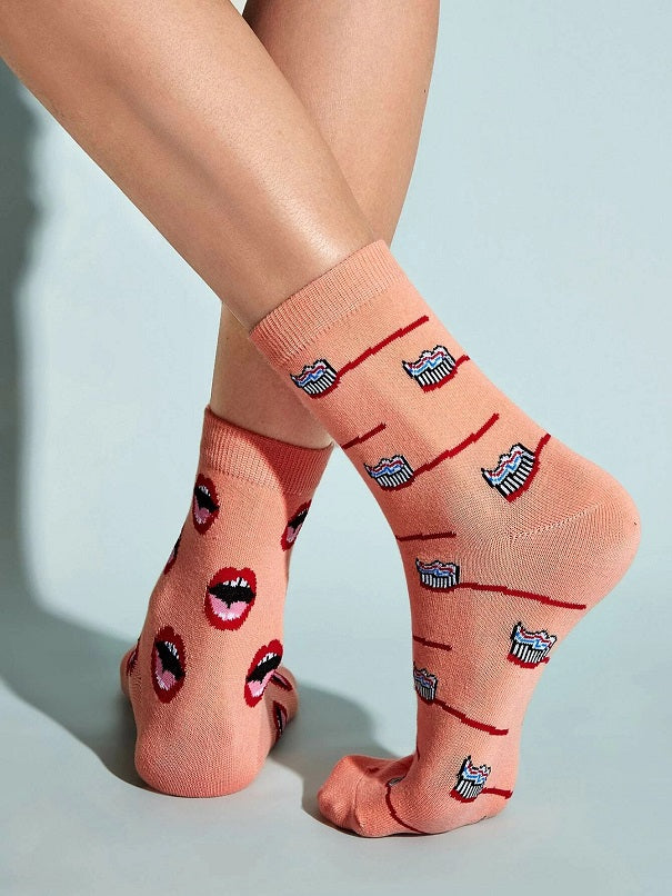 Lip&Toothbrush Crew Socks
