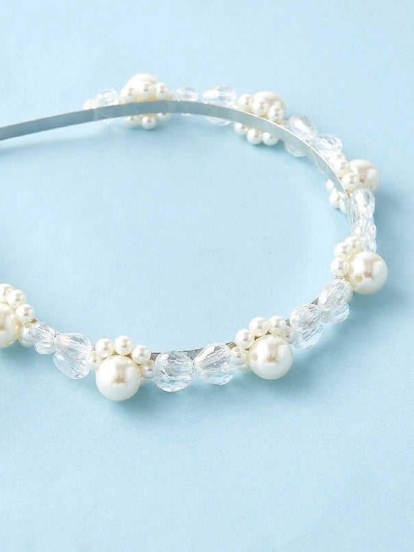Faux Pearl Decor Hair Hoop