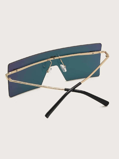 Flat Top Shield Sunglasses