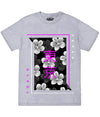 BIG SIZE SPLIT GEO SAKURA KANJI TEE